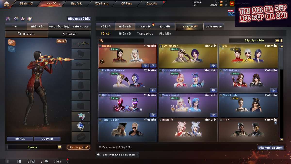 shop acc cf uy tin gia re